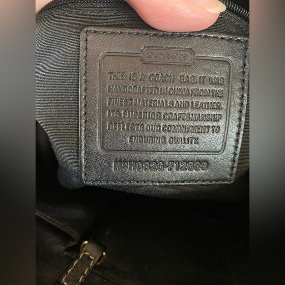 Coach Vintage Legacy 65th Anniversary Gigi turnlock tote bag,brown,black leather - Picture 10 of 16